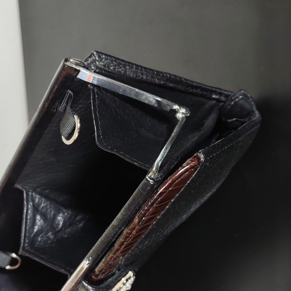 Brighton Pebbled Leather Convertible Clutch/Wallet/Crossbody Bag - Picture 6 of 8